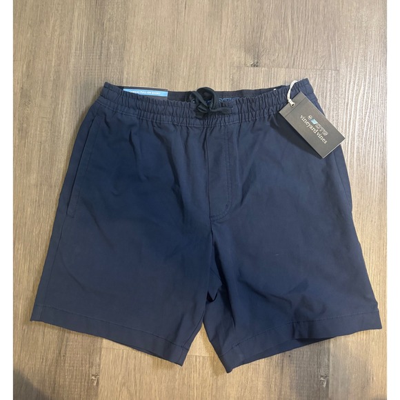 Vineyard Vines Other - Vineyard Vines OTG Canvas Pull-On Shorts Mens XS Blue Blaze 7" Inseam NWT